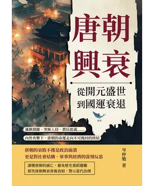 書封 唐朝興衰，從開元盛世到國運衰退：藩鎮割據、突厥入侵、農民起義……內外夾擊下，唐朝的命運走向不可挽回的終結